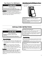 Preview for 5 page of Kenmore 106.6021 series Use & Care Manual