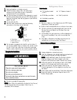 Preview for 8 page of Kenmore 106.6021 series Use & Care Manual