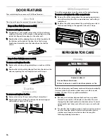 Preview for 16 page of Kenmore 106.6021 series Use & Care Manual