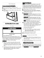 Предварительный просмотр 21 страницы Kenmore 106.7940 series Use & Care Manual