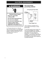 Preview for 4 page of Kenmore 106.83200 Owner'S Manual