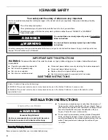 Preview for 4 page of Kenmore 106.8955 Series Use & Care Manual