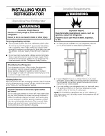 Preview for 4 page of Kenmore 10648062893 Use & Care Manual