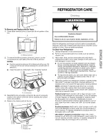 Предварительный просмотр 17 страницы Kenmore 10658022801 Use & Care Manual