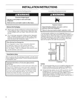 Preview for 4 page of Kenmore 10658982800 Use & Care Manual