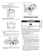 Preview for 17 page of Kenmore 10658982800 Use & Care Manual