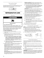 Предварительный просмотр 14 страницы Kenmore 10663142303 Use & Care Manual