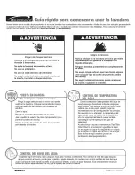 Preview for 2 page of Kenmore 110.1681 Quick Start Manual