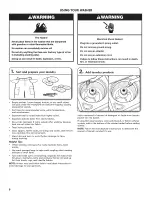 Preview for 8 page of Kenmore 110.20022012 Use And Care Manual