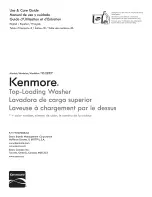 Preview for 1 page of Kenmore 110.2233 series Use & Care Manual