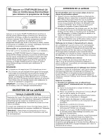 Preview for 45 page of Kenmore 110.2233 series Use & Care Manual