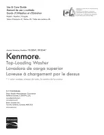 Предварительный просмотр 1 страницы Kenmore 110.2234 series Use & Care Manual