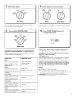 Предварительный просмотр 9 страницы Kenmore 110.2234 series Use & Care Manual