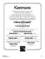 Preview for 56 page of Kenmore 110.22352510 Use & Care Manual