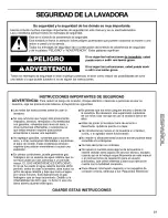 Preview for 21 page of Kenmore 110. 2404# Use And Care Manual