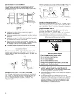 Preview for 6 page of Kenmore 110.2494 Series Use & Care Manual