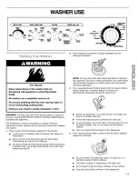 Предварительный просмотр 11 страницы Kenmore 110.24975 Use & Care Manual