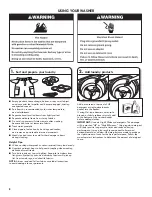 Предварительный просмотр 8 страницы Kenmore 110.25122810 Use & Care Manual