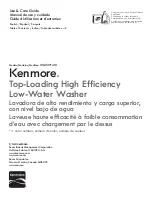 Preview for 1 page of Kenmore 110.2513*410 Use & Care Manual