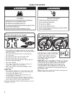 Preview for 8 page of Kenmore 110.2513*410 Use & Care Manual