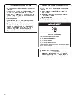 Preview for 12 page of Kenmore 110.2513*410 Use & Care Manual