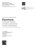 Предварительный просмотр 1 страницы Kenmore 110.26002012 Use And Care Manual