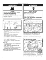 Предварительный просмотр 8 страницы Kenmore 110.26002012 Use And Care Manual