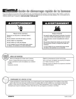 Preview for 3 page of Kenmore 110.2649 Series Quick Start Manual