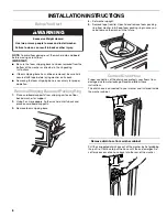 Предварительный просмотр 8 страницы Kenmore 110.2706 Use And Care Manual