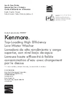 Kenmore 110.2810 Use & Care Manual preview