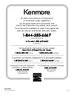 Preview for 60 page of Kenmore 110.28132411 Use & Care Manual