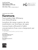 Preview for 1 page of Kenmore 110.3316 series Use & Care Manual