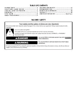 Preview for 2 page of Kenmore 110.3316 series Use & Care Manual