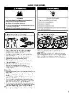 Preview for 9 page of Kenmore 110.3316 series Use & Care Manual