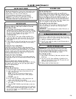 Preview for 13 page of Kenmore 110.3316 series Use & Care Manual