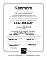 Preview for 64 page of Kenmore 110.3316 series Use & Care Manual