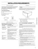 Предварительный просмотр 5 страницы Kenmore 110.4292 Owner'S Manual & Installation Instructions