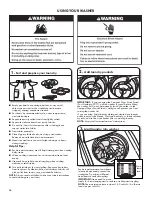 Предварительный просмотр 16 страницы Kenmore 110.4443 Series Use & Care Manual