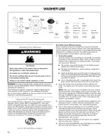 Предварительный просмотр 12 страницы Kenmore 110.4586 Owner'S Manual & Installation Instructions