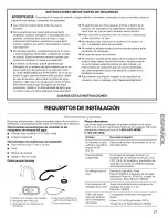 Предварительный просмотр 27 страницы Kenmore 110.4586 Owner'S Manual & Installation Instructions