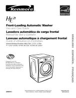 Kenmore 110.4756 Series Use & Care Manual preview