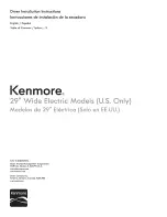 Kenmore 110.60022010 Installation Instructions Manual предпросмотр