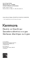 Предварительный просмотр 1 страницы Kenmore 110.6163*610 Use & Care Manual