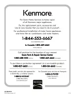 Preview for 40 page of Kenmore 110.65212610 Use & Care Manual