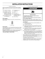 Preview for 2 page of Kenmore 110.69822801 Installation Instructions Manual