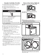 Предварительный просмотр 14 страницы Kenmore 110.70012 Series Use & Care Manual