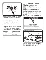 Предварительный просмотр 19 страницы Kenmore 110.70012 Series Use & Care Manual