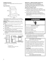 Предварительный просмотр 6 страницы Kenmore 110.7206 Use And Care Manual