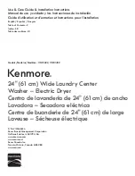 Предварительный просмотр 1 страницы Kenmore 110.81422 Use & Care Manual