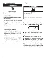 Предварительный просмотр 6 страницы Kenmore 110.84422610 Use & Care Manual